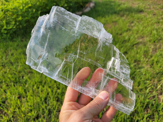 Large Raw Selenite Plate, True Selenite Charging Plates, Utah Selenite Slices