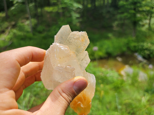 Terminated Golden Phantom Selenite Crystal || Sacral Selenite || Utah Selenite Slices || Master Healer Crystal