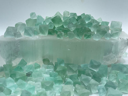 Green Fluorite Octahedron ||  Fluorite Crystal || Green Fluorite Crystal