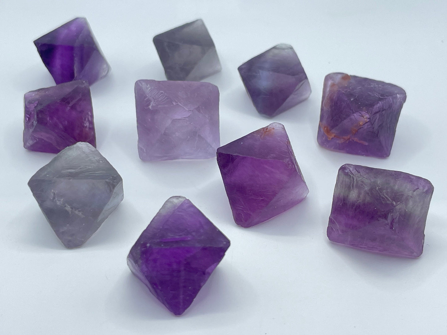 Purple Fluorite Octahedron ||  Fluorite Crystal || Purple Fluorite Crystal || Choose Your Size