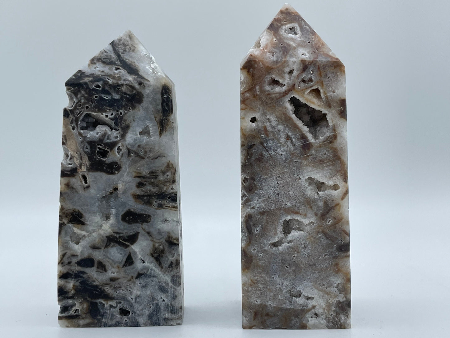 Druzy Quartz || Druzy Quartz Crystal Standing Obelisk || Pick Your Size