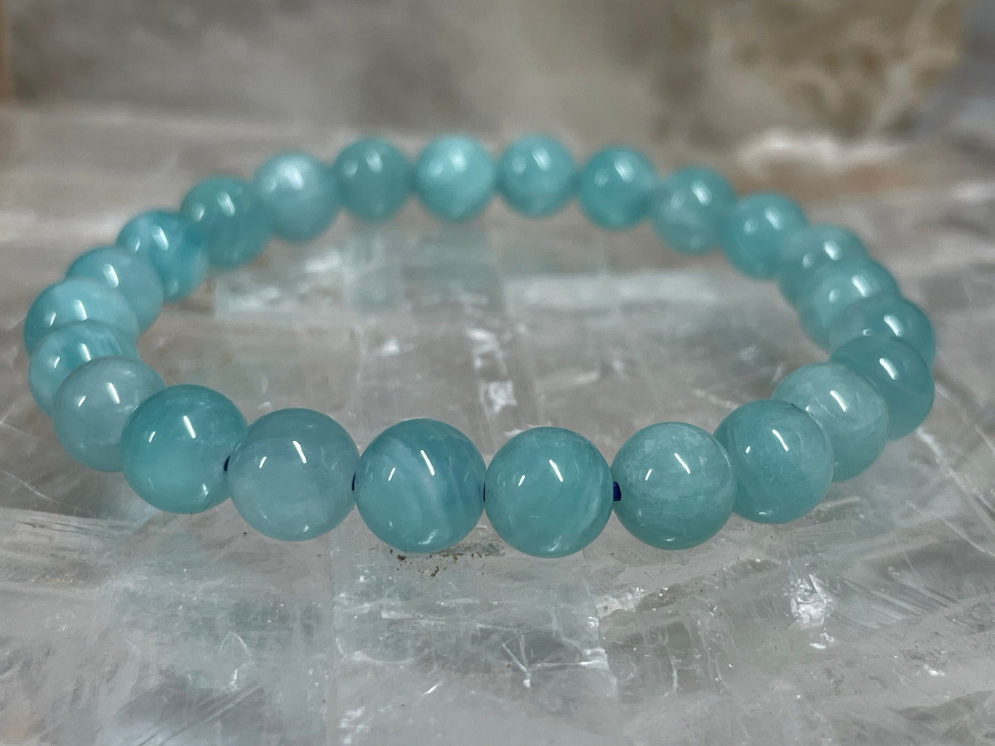 Amazonite Crystal Bracelet || Amazonite Beaded Bracelet || Amazonite Crystal Jewelry