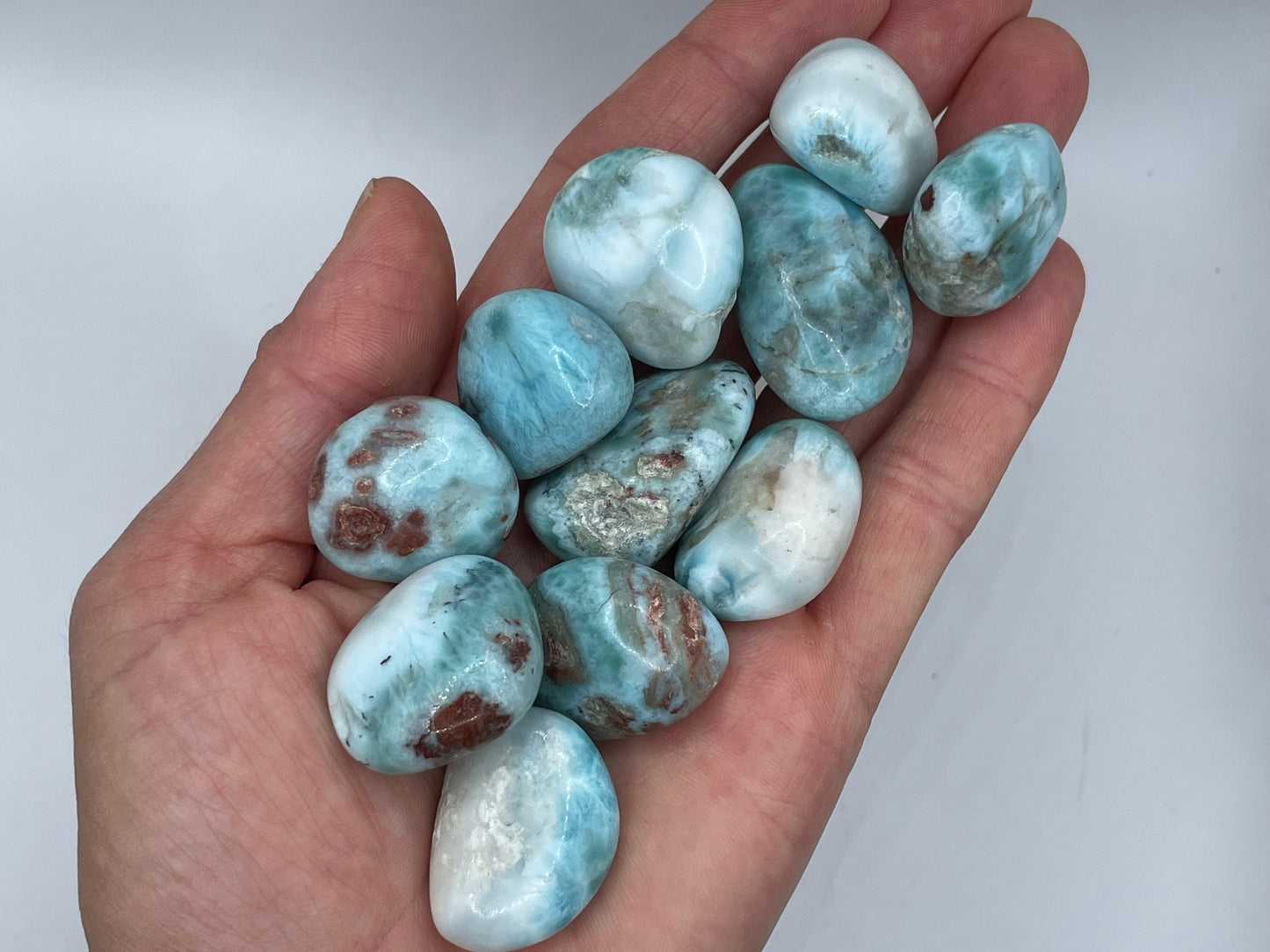 Larimar Tumble || Larimar Stone || Larimar Tumbled Stone || Pick your size