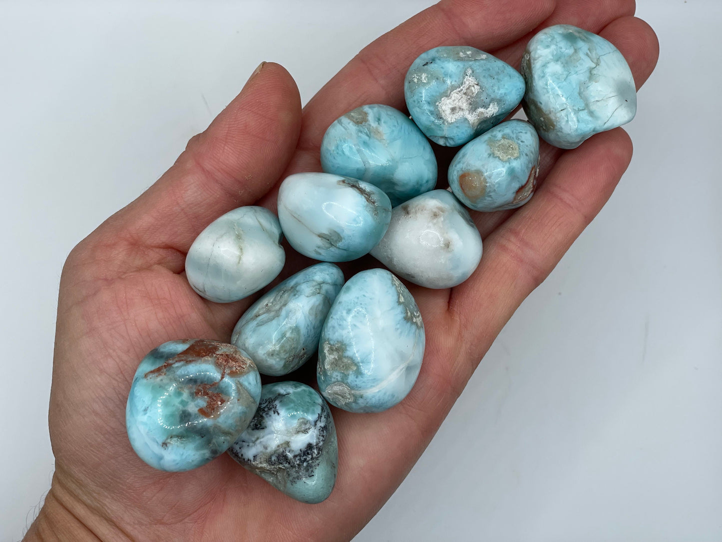 Larimar Tumble || Larimar Stone || Larimar Tumbled Stone || Pick your size