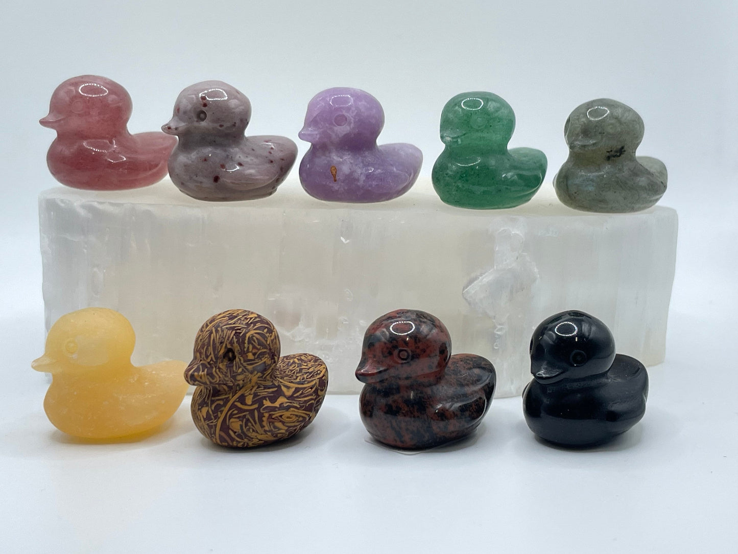 Crystal Duck Carving || Mini Crystal Duck || Carved Crystal Duck || Mini Crystal Carving || Pick your stone