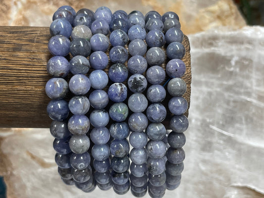 Tanzanite Crystal Bracelet || Tanzanite Beaded Bracelet || Tanzanite Crystal Jewelry || Pick Your Size