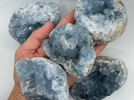 Raw Celestite || Natural Celestite Cluster|| Choose Your Size