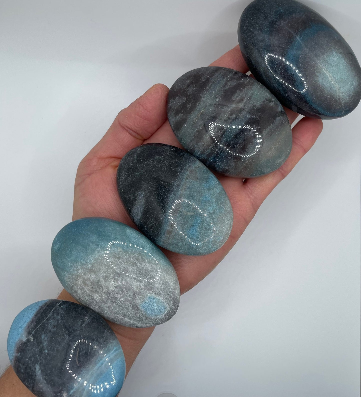 Trollite Palm Stone || Trollite Crystal Palm Stone || Polished Trollite Palm Stone