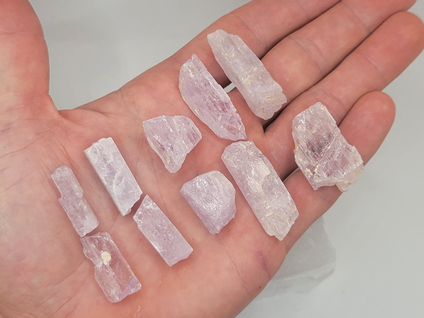 Raw Kunzite- Kunzite Crystals || Choose Your Size