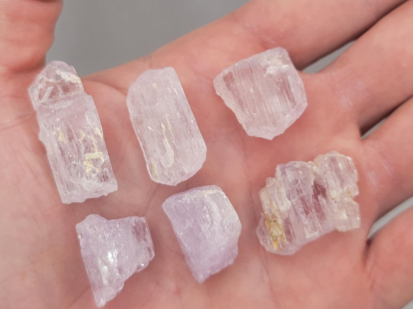 Raw Kunzite- Kunzite Crystals || Choose Your Size