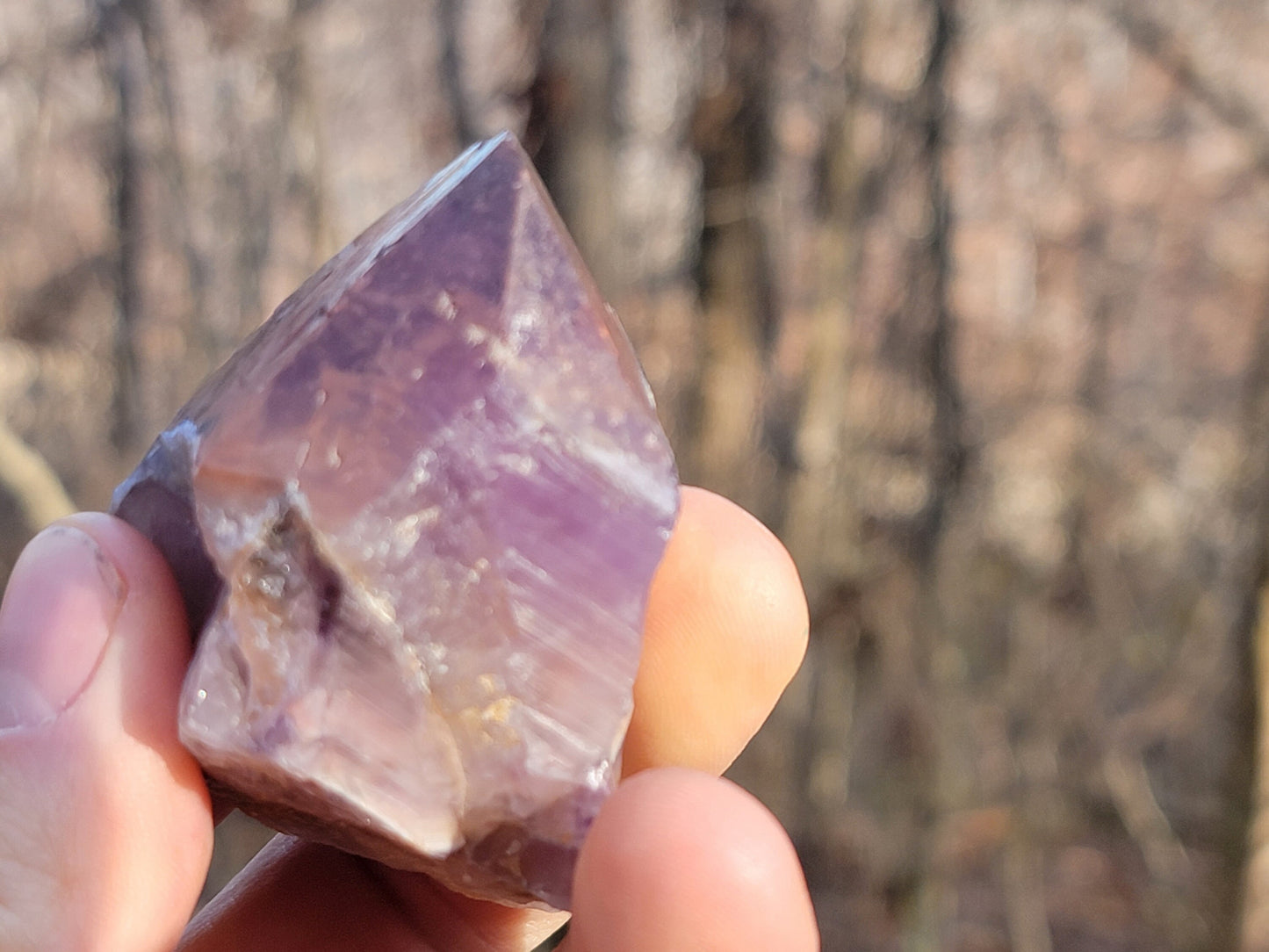 Raw Thunder Bay Amethyst || Raw Amethyst Crystal || Hematite Capped Amethyst