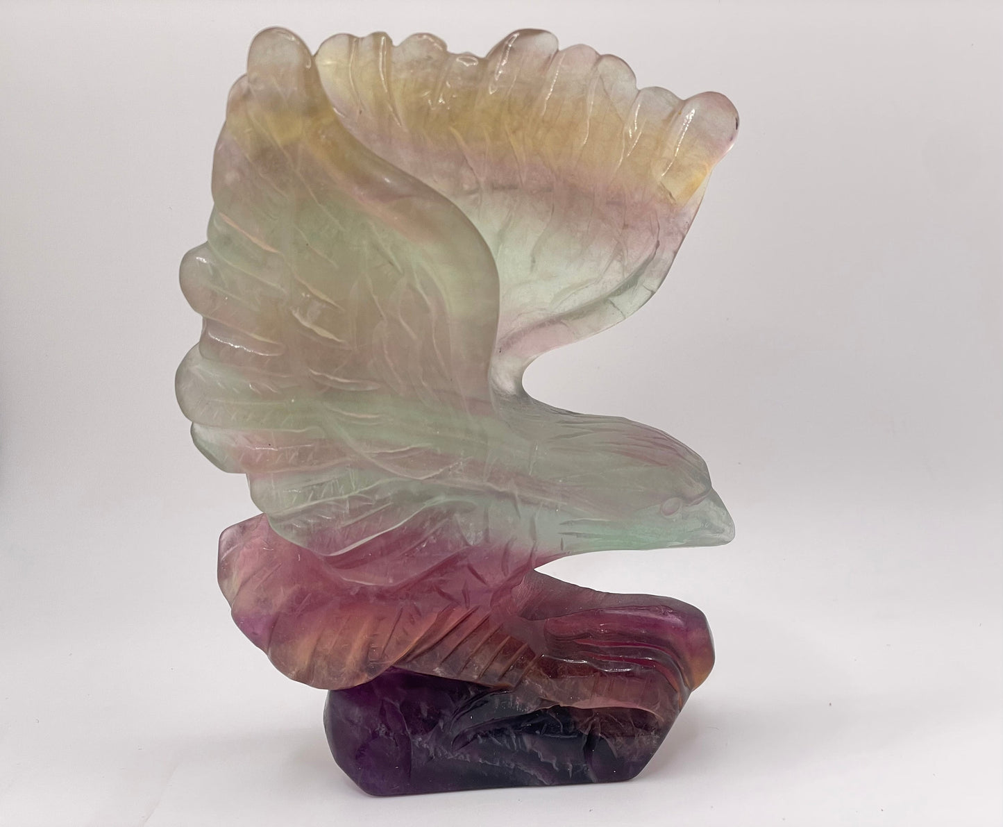 Candy Fluorite Eagle Carving || Fluorite Eagle || Candy Fluorite Eagle Crystal