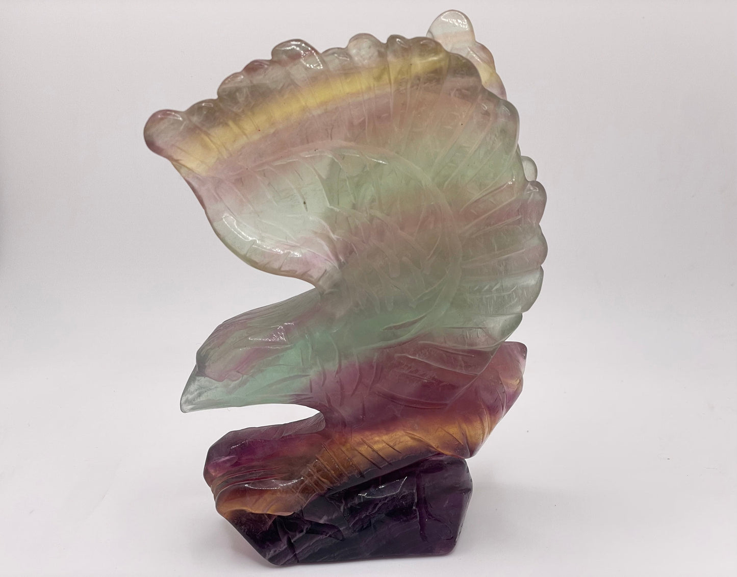 Candy Fluorite Eagle Carving || Fluorite Eagle || Candy Fluorite Eagle Crystal