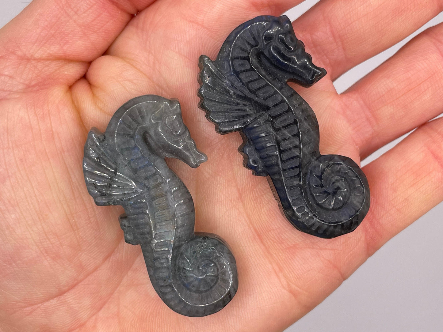 Labradorite Carvings || Labradorite Crystal Carving || Labradorite Owl, Moon, Wolf, Seahorse  || Choose Your Carving