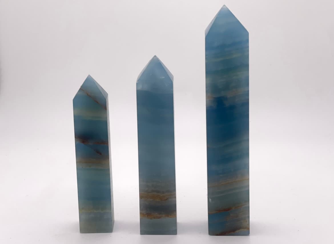 Blue Onyx Towers || Blue Onyx Crystal Standing Obelisk || Blue Onyx Point || Pick Your Size