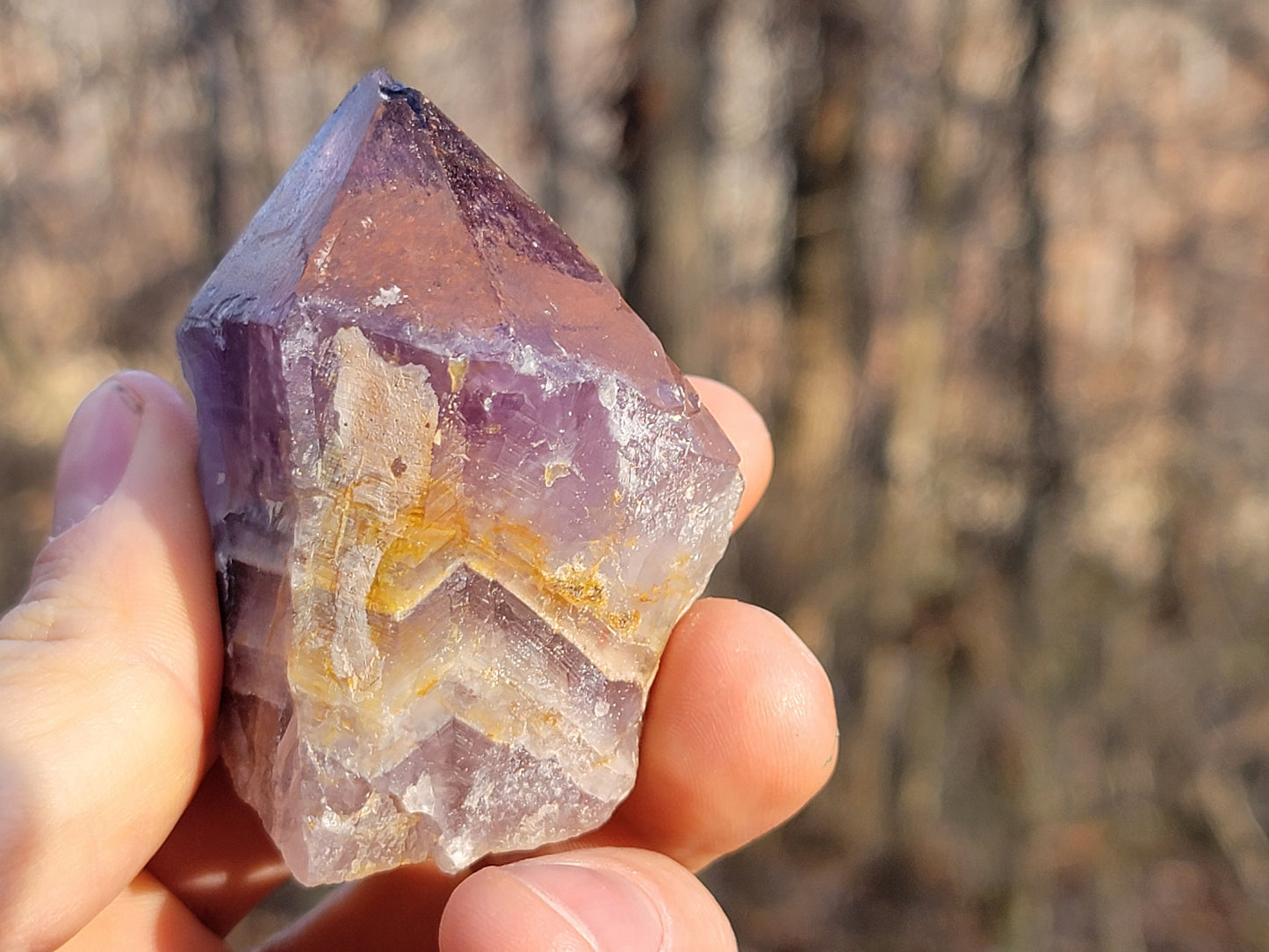 Raw Thunder Bay Amethyst || Raw Amethyst Crystal || Hematite Capped Amethyst