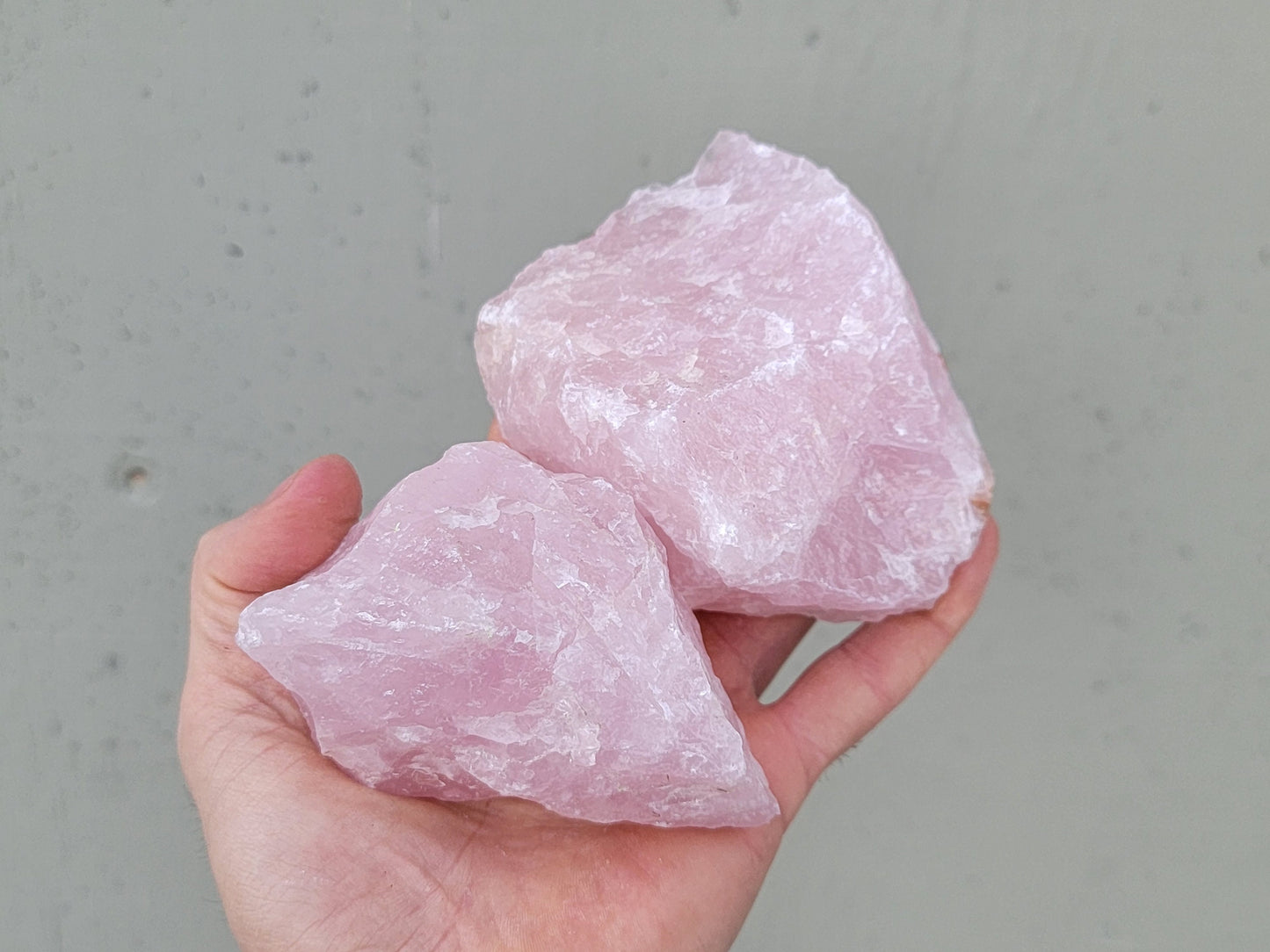 Raw Rose Quartz || Rose Quartz Chunk || Pink Rose Quartz Crystal Palm Sized || Choose Your Size