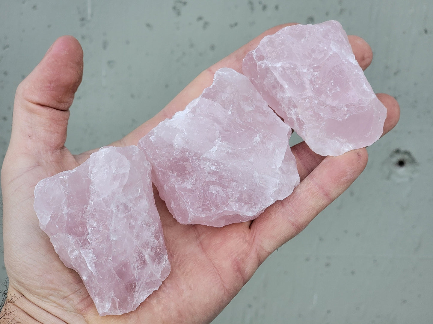 Raw Rose Quartz || Rose Quartz Chunk || Pink Rose Quartz Crystal Palm Sized || Choose Your Size