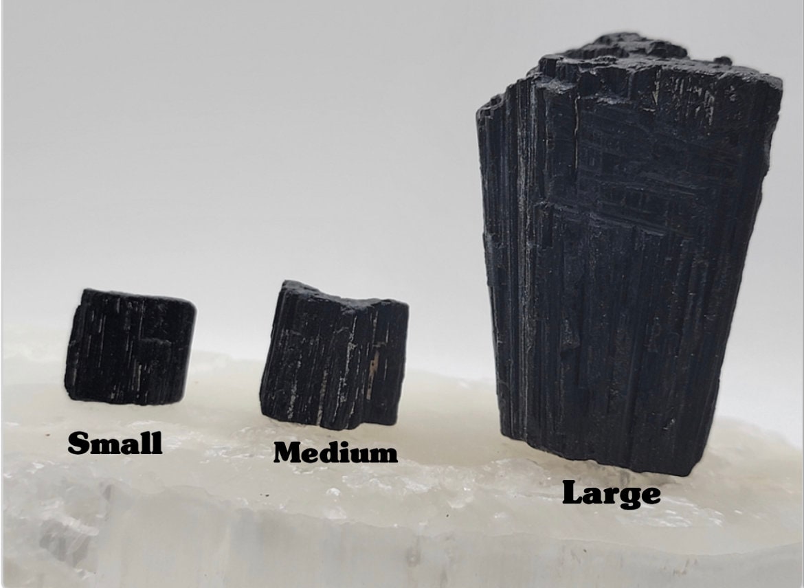 Black Tourmaline || Raw Black Tourmaline|| Black Tourmaline Crystal || Choose your Size