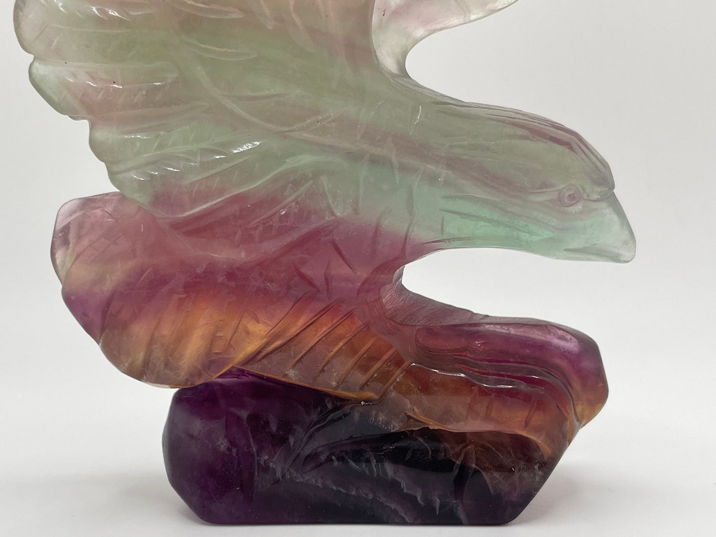 Candy Fluorite Eagle Carving || Fluorite Eagle || Candy Fluorite Eagle Crystal