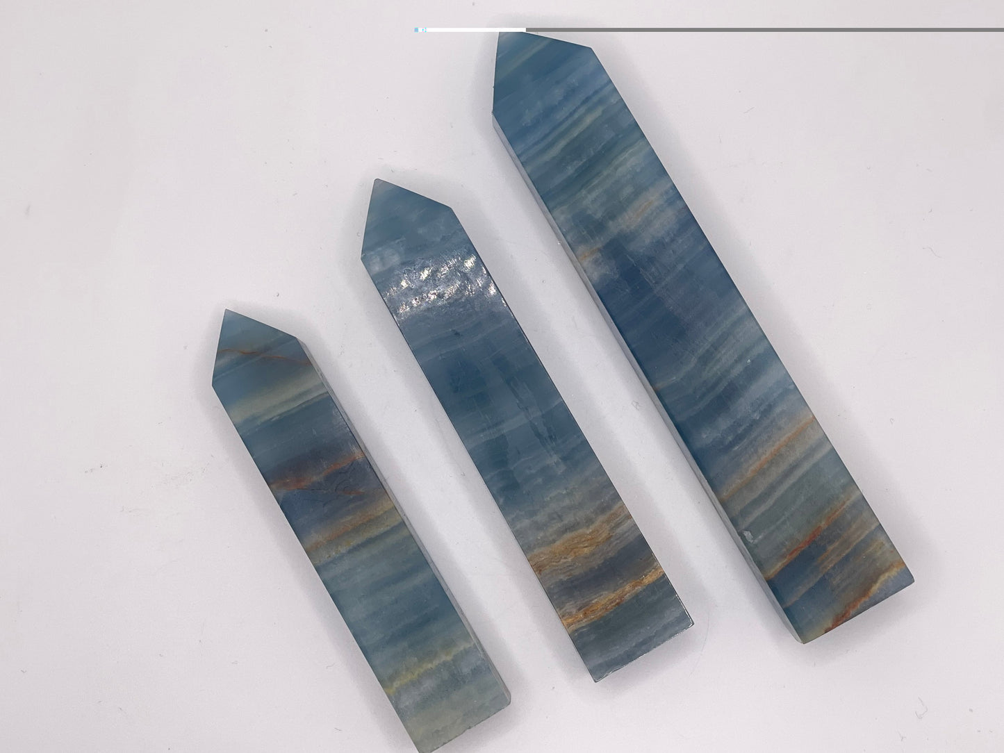 Blue Onyx Towers || Blue Onyx Crystal Standing Obelisk || Blue Onyx Point || Pick Your Size