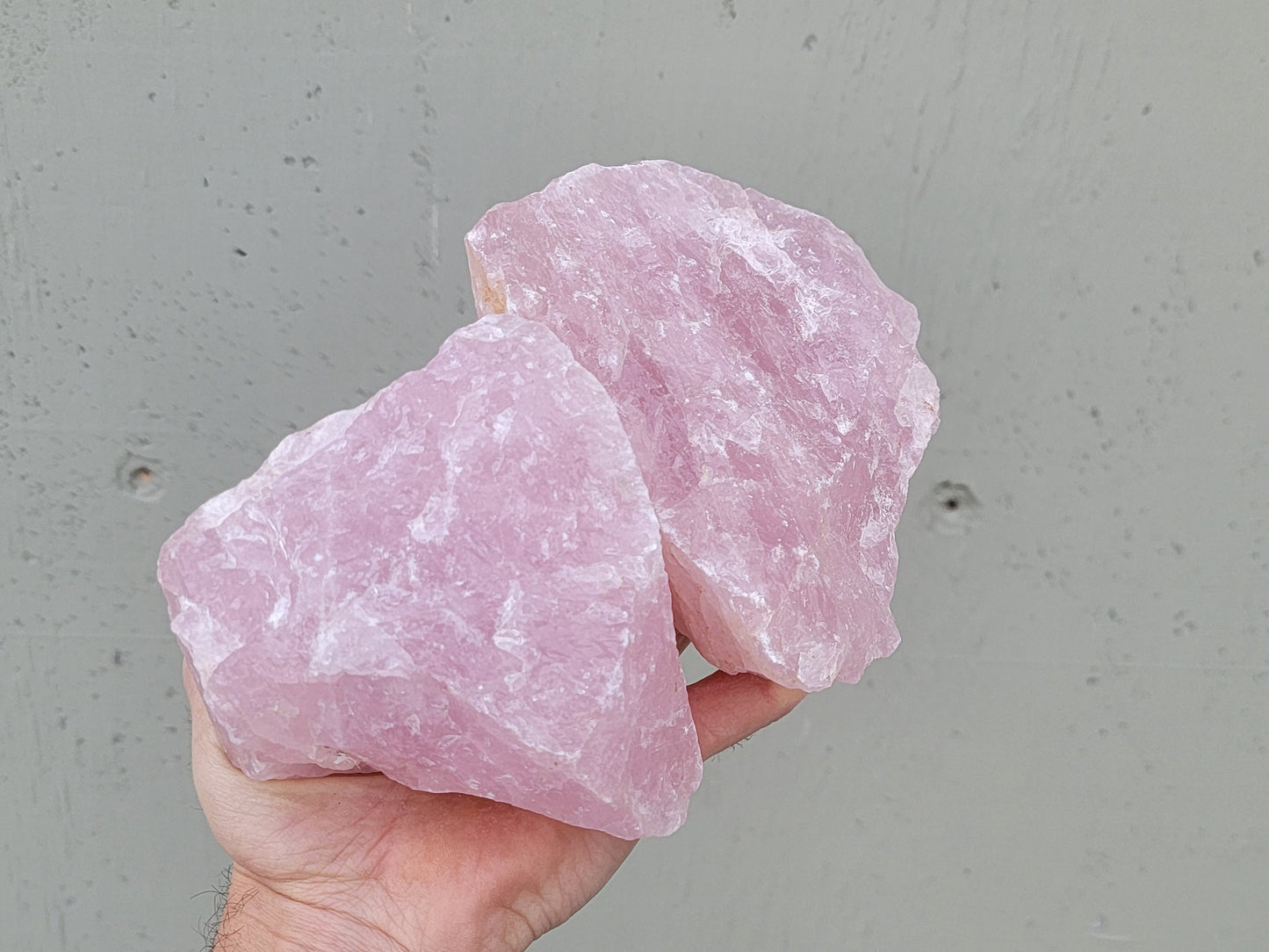 Raw Rose Quartz || Rose Quartz Chunk || Pink Rose Quartz Crystal Palm Sized || Choose Your Size