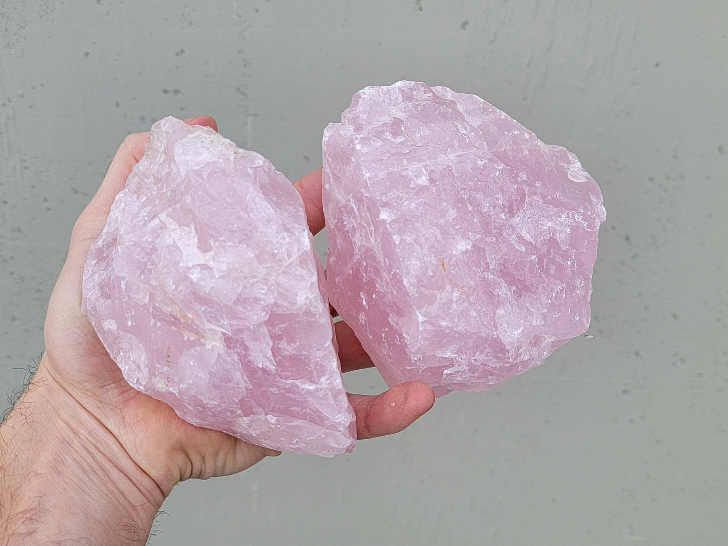 Raw Rose Quartz || Rose Quartz Chunk || Pink Rose Quartz Crystal Palm Sized || Choose Your Size